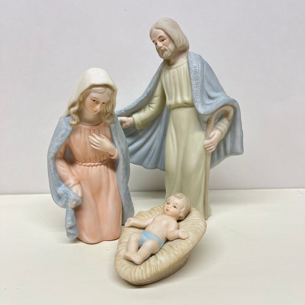Lefton Christopher Collection The Spirit Of Bethlehem Joseph Mary Baby Jesus Set
